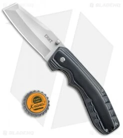CRKT Folding Razel Folder Liner Lock Knife Micarta (3.13" Satin) 4030 -Crkt CRKT Razel LL Micarta 4030 BHQ 4133 jr bottlecap 2