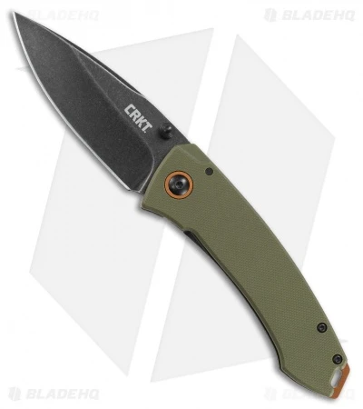 CRKT Burnley Tuna Frame Lock Knife Green G-10 (3.25" Black) 2520 3 CRKT Burnley Tuna Frame Lock Knife Green G-10 (3.25" Black) 2520