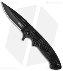 Crkt 32 CRKT Acquisition Liner Lock Flipper Knife Black GRN (3.4" Black) 2037