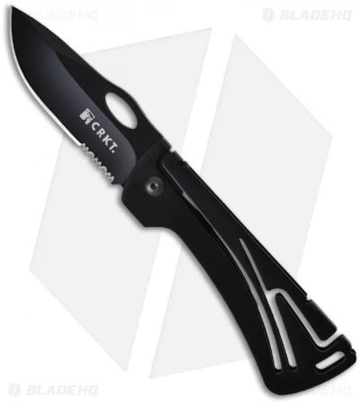 CRKT Klecker NIRK Lockback Knife (3.125" Black Serr) 5185 3 CRKT Klecker NIRK Lockback Knife (3.125" Black Serr) 5185