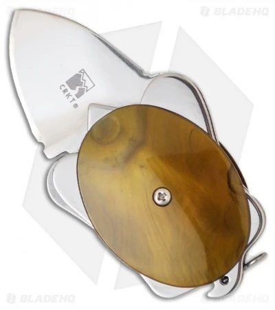 CRKT Ashworth Turtle Frame Lock Knife Golden Brown (1" Polish) 5910G 3 CRKT Ashworth Turtle Frame Lock Knife Golden Brown (1" Polish) 5910G