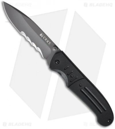 CRKT Ignitor T Spring Assisted Knife W/ Black G10 (3.38" Gray Serr) 6865 3 CRKT Ignitor T Spring Assisted Knife W/ Black G10 (3.38" Gray Serr) 6865