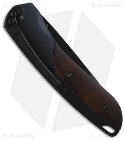 CRKT Delegate EDC Knife W/ Cocobolo Handle (3.125" Black Plain) 1055W 4 CRKT Delegate EDC Knife W/ Cocobolo Handle (3.125" Black Plain) 1055W - Image 2