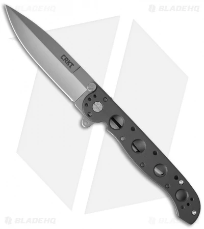 CRKT Kit Carson M16-03S Classic Spear Point Flipper Knife Al (3.5" Bead Blast) 3 CRKT Kit Carson M16-03S Classic Spear Point Flipper Knife Al (3.5" Bead Blast)