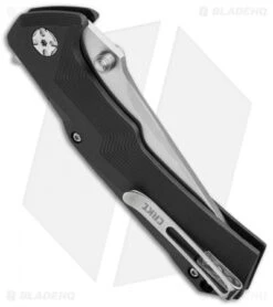 CRKT Tighe Tac Two Clip Point Flipper Button Lock Knife GRN (3.38" Satin) 5230 -Crkt crkt tighe tac two 5230 side cm