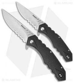 CRKT Ruger Knives Follow-Through Compact Flipper Knife (3.25" Stonewash) R1703 -Crkt ruger knives r1704 size cm